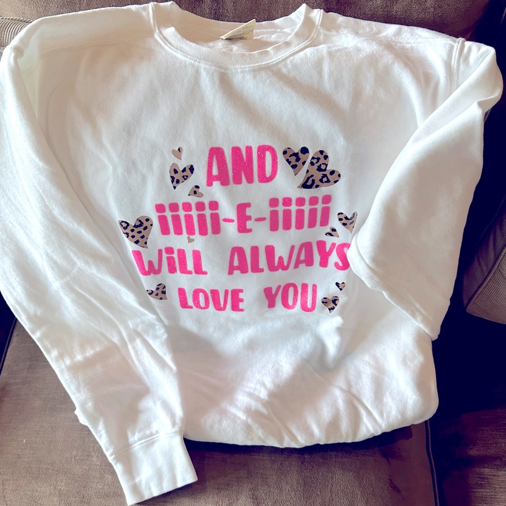 Whitney Houston custom cute sweatshirt…Adult M. Brand new, never worn.